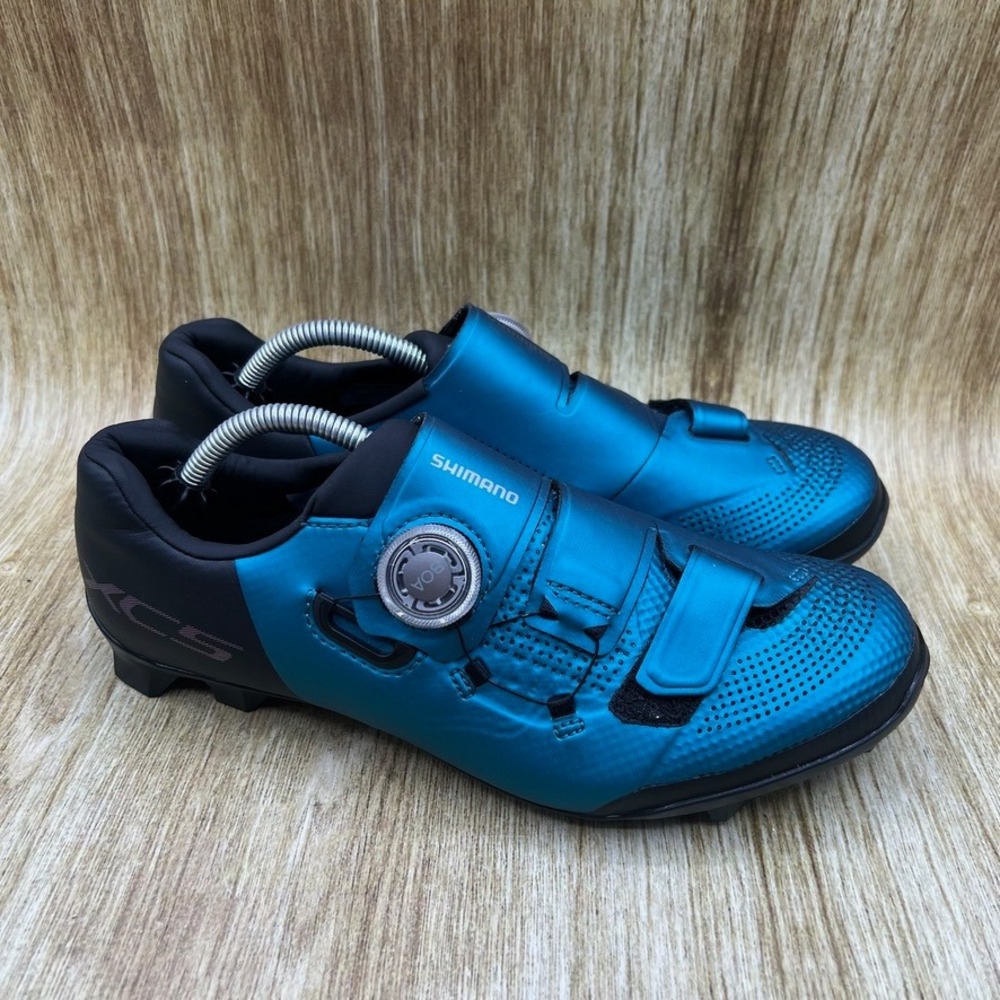 Shimano XC5 Mountain Bike Shoes Women's Size 8 Blue BOA SPD Gravel SH-XC502W